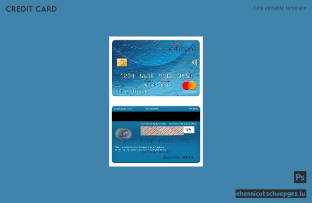 Beispielvorschau der italienischen Citibank Mastercard